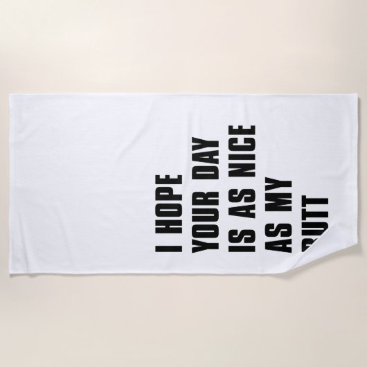 Mooie dag strandlaken (Voorkant)