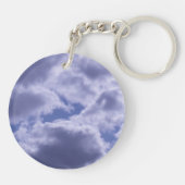 Mooie dag van Cloudy Sleutelhanger (Achterkant)
