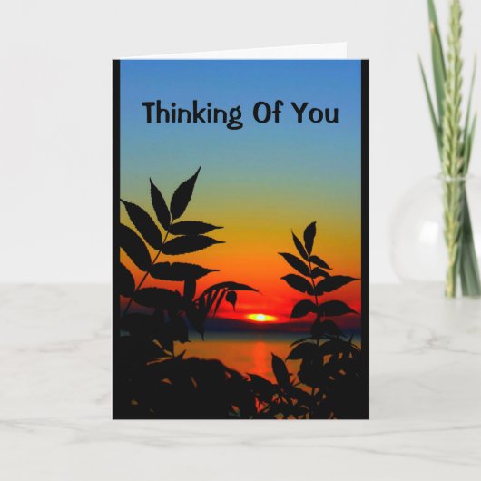 Mooie dag van zonsopgang tot zonsondergang kaart (Voorkant)