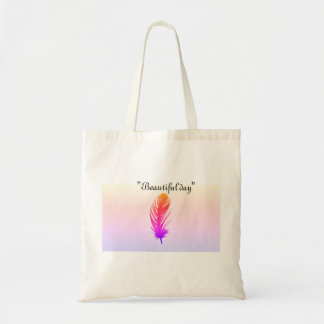 "Mooie Dag Veren Schouder Canvas tas – Elegant