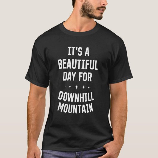 Mooie dag voor de benedenberg van de Biking Funny T-shirt (Voorkant)
