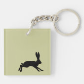 Mooie dag voor de valkerij sleutelhanger (Achterkant)