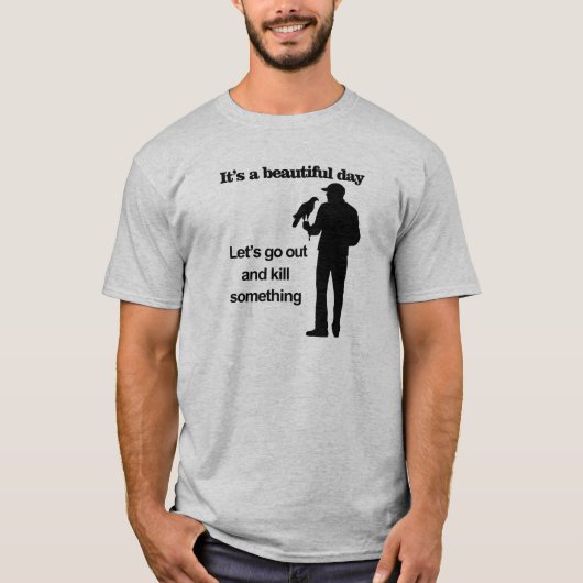 Mooie dag voor de valkerij t-shirt (Voorkant)