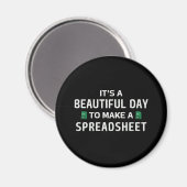 Mooie dag voor een spreadsheet magneet (Voorkant / Achterkant)