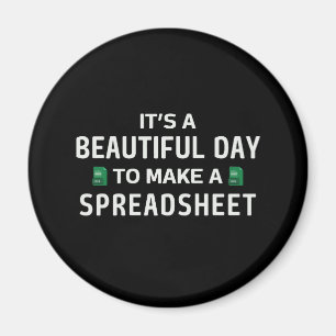 Mooie dag voor een spreadsheet magneet