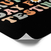 Mooie dag voor testdag Groovy Teacher Poster (Hoek)