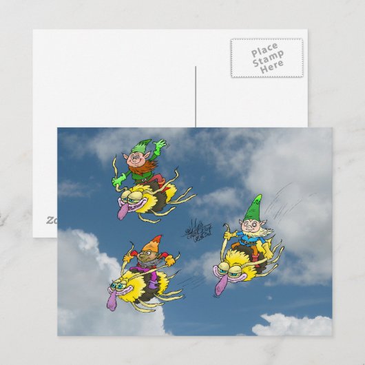 Mooie dag voor vliegen. briefkaart (Voorkant / Achterkant)