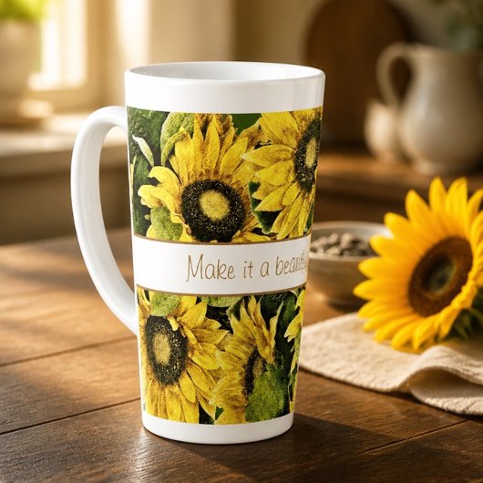 Mooie Dag Zonnebloem Latte Mok