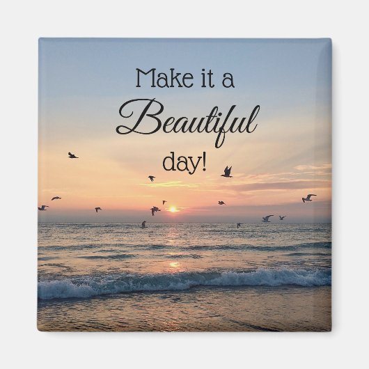 Mooie dag zonnescherm Magnet (Voorkant)