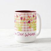Mooie dagwensen voor elke gelegenheid tweekleurige koffiemok (Voorkant rechts)