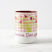 Mooie dagwensen voor elke gelegenheid tweekleurige koffiemok (Center)