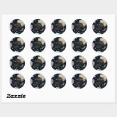 Mooie Dahlia Bloemstuk Ronde Sticker (Vel)