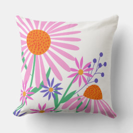 Mooie Daisies, aangepaste naam werpt kussens