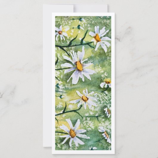 Mooie Daisies Waterverf Reus Bladwijzer (Achterkant)