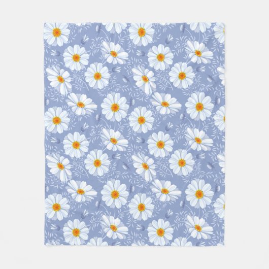 Mooie Daisy Custom fleece deken, medium Deken (Voorkant)