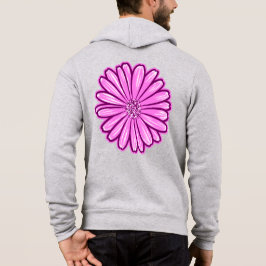 Mooie Daisy Flower, Halftone Illustratie Hoodie