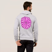 Mooie Daisy Flower, Halftone Illustratie Hoodie (Achterkant volledig)