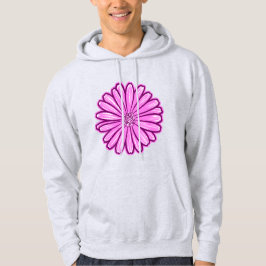 Mooie Daisy Flower, Halftone Illustratie Hoodie