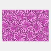 Mooie Daisy Flower Halftone Illustratie Inpakpapier Vel (Voorkant 3)