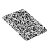 Mooie Daisy Flower, Halftone Illustratie Magneet (Rechterzijde)