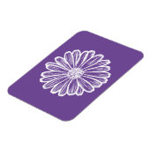 Mooie Daisy Flower, Halftone Illustratie Magneet (Linkerzijde)