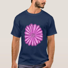 Mooie Daisy Flower, Halftone Illustratie T-shirt