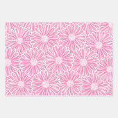Mooie Daisy Flower Halftone Light Illustration Inpakpapier Vel (Voorkant 3)