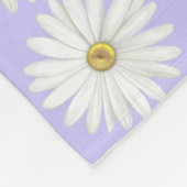 Mooie Daisy Flower op Light Periwinkle Fleece Deken (Hoek)