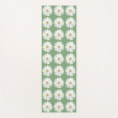 Mooie Daisy Flowers op Olive Green Yogamat (Voorkant)