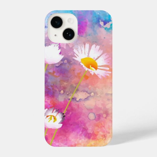 Mooie Daisy Garden Flower Floral Art iPhone Hoesje (Achterkant)