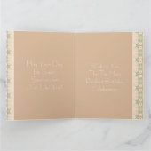 Mooie Daisy Patterned gevouwen Kaart (Binnen)