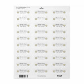 Mooie Daisy Retouradreslabel Etiket (Full Sheet)