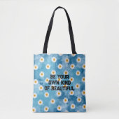 Mooie Daisy Waterverf Bloemenpatroon Canvas tas (Voorkant)