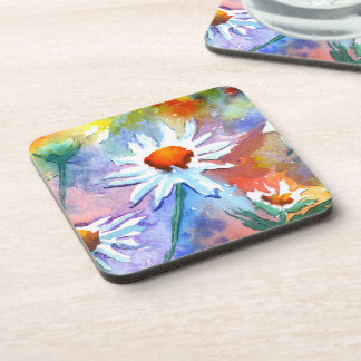 Mooie Daisy Waterverf Drink kust Bier Onderzetter