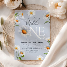 Mooie Daisy Wild One Meisje 1e Verjaardag
