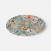 Mooie Daisy Wildflower Pattern-Borden Papieren Bordje (Gekanteld)