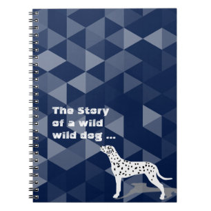 Mooie Dalmatische hond Notitieboek