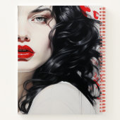 Mooie dame #02 notitieboek (Achterkant)