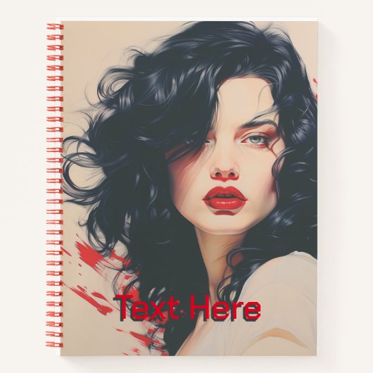 Mooie dame #02 notitieboek (Voorkant)