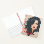 Mooie dame #02 notitieboek (Binnen)