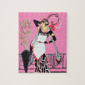 Mooie dame 2 puzzels (Verticaal)