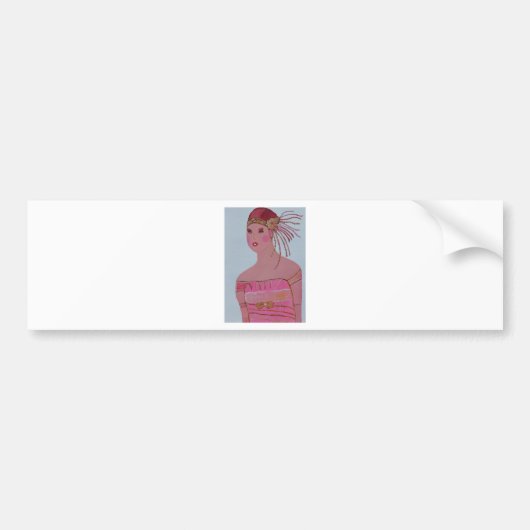 Mooie dame 3.JPG Bumpersticker (Voorkant)