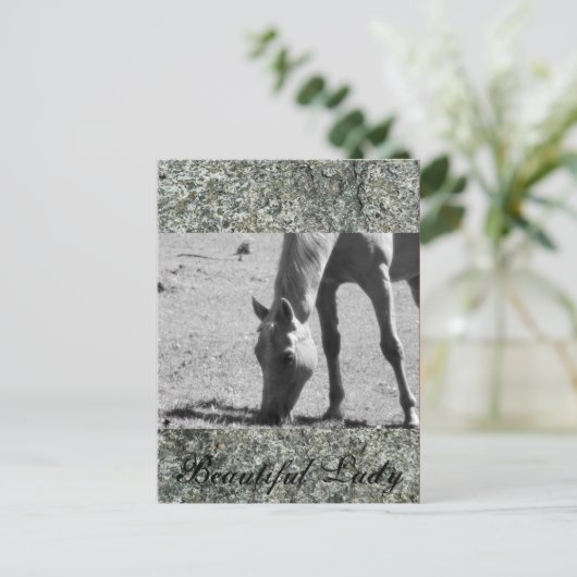 Mooie dame briefkaart (Staand voorkant)