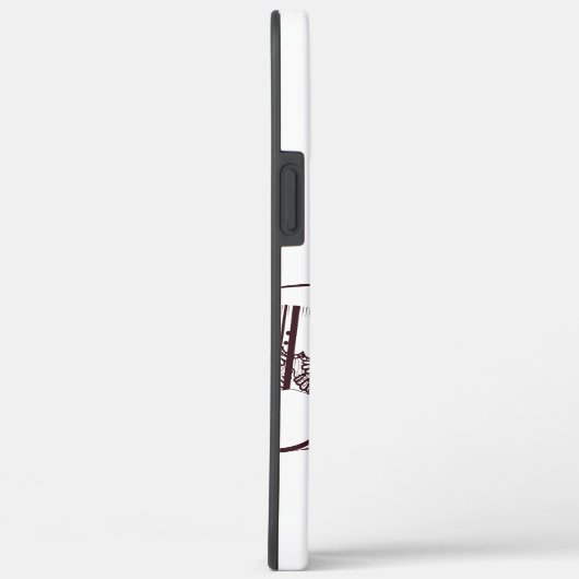 Mooie dame drink thee Case-Mate iPhone case (Achterkant / Rechts)