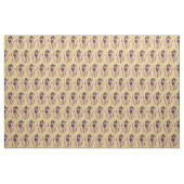 mooie dame en haar getrainde vogel stof (Yard (91,4 cm))