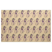 mooie dame en haar getrainde vogel stof (Fat Quarter)