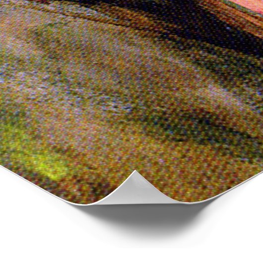 mooie dame en roze roze roze bloem poster (Hoek)