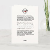 "Mooie dame gekleed in blauw" Religieus gedicht Kaart (Achterkant)