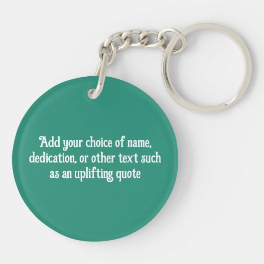 Mooie dame in Art Nouveau-stijl uit de jaren 20 -  Sleutelhanger (Achterkant)