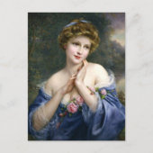 Mooie dame in Blue_GC - Briefkaart (Voorkant)